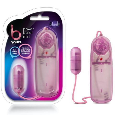 Blush Novelties B Yours Power Bullet Mini Vibrator - Pink - Extreme Toyz Singapore - https://extremetoyz.com.sg - Sex Toys and Lingerie Online Store