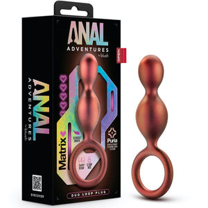 Blush Novelties Anal Adventures Matrix Duo Loop Plug - Extreme Toyz Singapore - https://extremetoyz.com.sg - Sex Toys and Lingerie Online Store