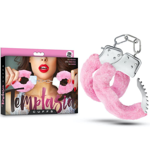 Blush Novelties Temptasia Furry Pink Cuffs - Extreme Toyz Singapore - https://extremetoyz.com.sg - Sex Toys and Lingerie Online Store - Bondage Gear / Vibrators / Electrosex Toys / Wireless Remote Control Vibes / Sexy Lingerie and Role Play / BDSM / Dungeon Furnitures / Dildos and Strap Ons &nbsp;/ Anal and Prostate Massagers / Anal Douche and Cleaning Aide / Delay Sprays and Gels / Lubricants and more...