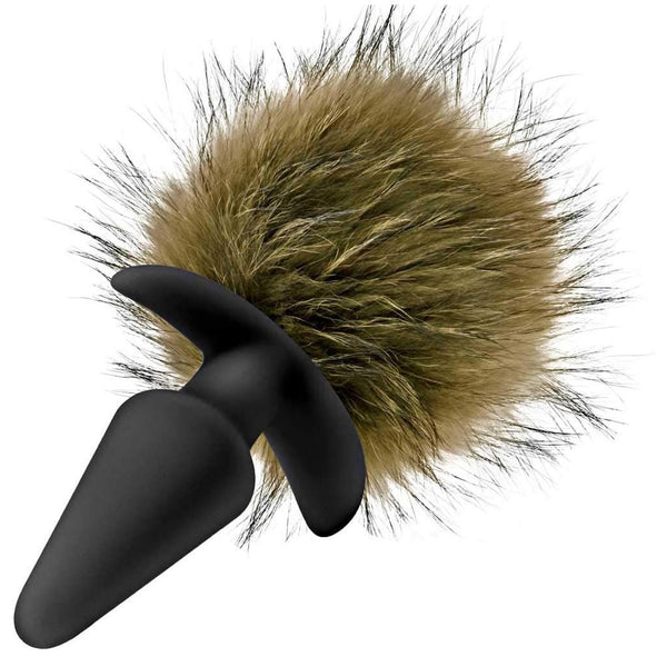 Blush Novelties Pom Plugs Brown Fur Pom Pom Plug - Extreme Toyz Singapore - https://extremetoyz.com.sg - Sex Toys and Lingerie Online Store