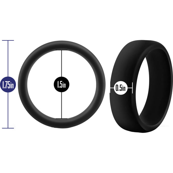 Performance - Silicone Go Pro Cock Ring - Black