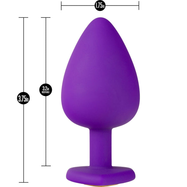 Blush Novelties Temptasia Purple Bling Plug - Extreme Toyz Singapore https://extremetoyz.com.sg