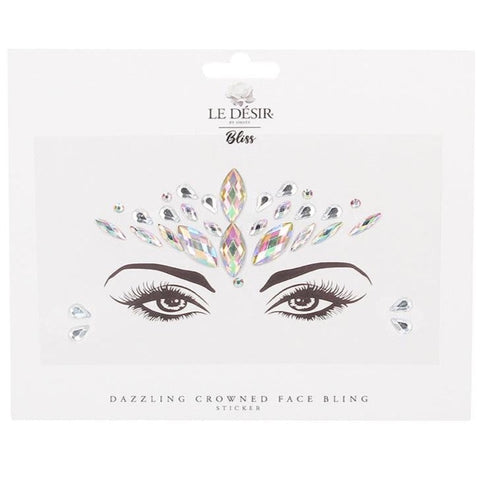Shots America Le Desir Dazzling Crowned Face Bling Sticker - Extreme Toyz Singapore - https://extremetoyz.com.sg - Sex Toys and Lingerie Online Store
