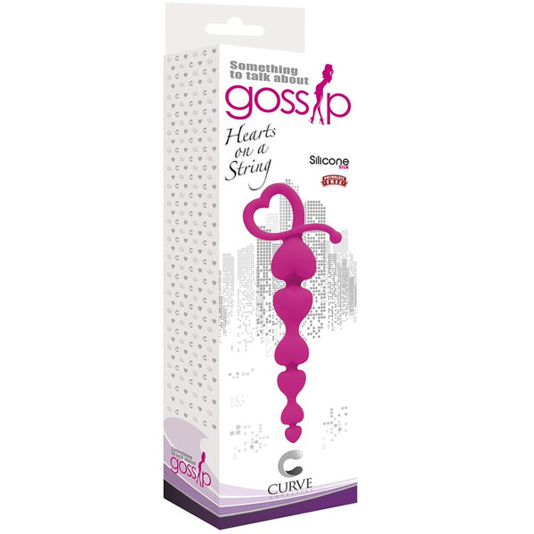 Curve Novelties Gossip Hearts on a String Anal Beads (2 Colours Available) - Extreme Toyz Singapore - https://extremetoyz.com.sg - Sex Toys and Lingerie Online Store - Bondage Gear / Vibrators / Electrosex Toys / Wireless Remote Control Vibes / Sexy Lingerie and Role Play / BDSM / Dungeon Furnitures / Dildos and Strap Ons  / Anal and Prostate Massagers / Anal Douche and Cleaning Aide / Delay Sprays and Gels / Lubricants and more...