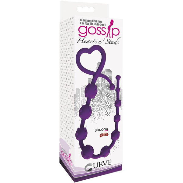 Curve Novelties Gossip Hearts n' Studs Anal Beads - Extreme Toyz Singapore - https://extremetoyz.com.sg - Sex Toys and Lingerie Online Store - Bondage Gear / Vibrators / Electrosex Toys / Wireless Remote Control Vibes / Sexy Lingerie and Role Play / BDSM / Dungeon Furnitures / Dildos and Strap Ons  / Anal and Prostate Massagers / Anal Douche and Cleaning Aide / Delay Sprays and Gels / Lubricants and more...