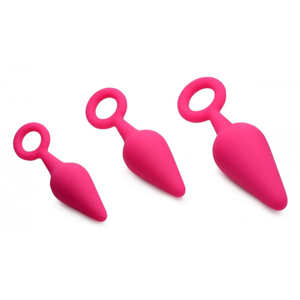 Curve Novelties Rump Ringers 3 Piece Silicone Anal Plug Set (2 Colours Available) - Extreme Toyz Singapore - https://extremetoyz.com.sg - Sex Toys and Lingerie Online Store