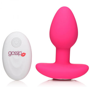 Curve Novelties Pop Rocker 10X Vibrating Rechargeable Silicone Plug with Remote  (2 Colours Available) - Extreme Toyz Singapore - https://extremetoyz.com.sg - Sex Toys and Lingerie Online Store