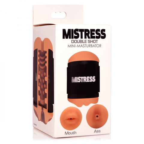 Curve Novelties Mistress Double Shot Mouth and Ass Stroker - Medium - Extreme Toyz Singapore - https://extremetoyz.com.sg - Sex Toys and Lingerie Online Store