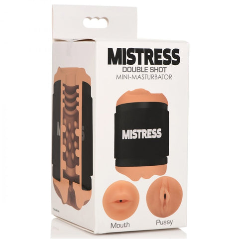 Curve Novelties Mistress Double Shot Mouth and Pussy Stroker - Medium - Extreme Toyz Singapore - https://extremetoyz.com.sg - Sex Toys and Lingerie Online Store