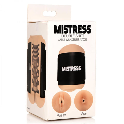 Curve Novelties Mistress Double Shot Pussy and Ass Stroker - Light - Extreme Toyz Singapore - https://extremetoyz.com.sg - Sex Toys and Lingerie Online Store