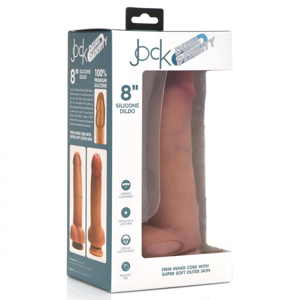 Curve Novelties Jock Ultra Realistic Dual Density Silicone Dildo with Balls - 8" - Extreme Toyz Singapore - https://extremetoyz.com.sg - Sex Toys and Lingerie Online Store