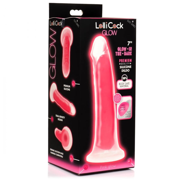 Curve Novelties Lollicock Glow-in-the-Dark 7" Silicone Dildo (4 Colours Available) - Extreme Toyz Singapore - https://extremetoyz.com.sg - Sex Toys and Lingerie Online Store