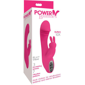 Curve Novelties Power Bunnies Flutters 10X Rechargeable G-Spot Rabbit Vibrator - Extreme Toyz Singapore - https://extremetoyz.com.sg - Sex Toys and Lingerie Online Store