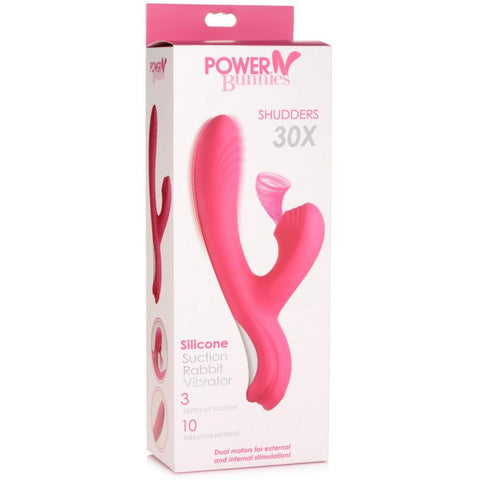 Curve Novelties Power Bunnies Shudders 30X Rechargeable  Silicone Suction Rabbit Vibrator -  Extreme Toyz Singapore - https://extremetoyz.com.sg - Sex Toys and Lingerie Online Store