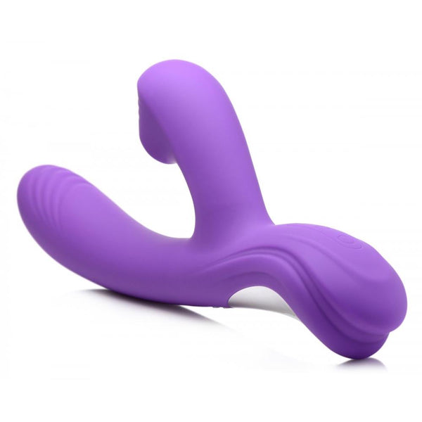 Curve Novelties Power Bunnies Shivers 30X Rechargeable Silicone Suction Rabbit Vibrator - Extreme Toyz Singapore - https://extremetoyz.com.sg - Sex Toys and Lingerie Online Store