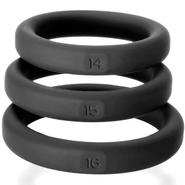Perfect Fit Xact-Fit 3 Ring Cock Ring Kit - Medium - Extreme Toyz Singapore - https://extremetoyz.com.sg - Sex Toys and Lingerie Online Store