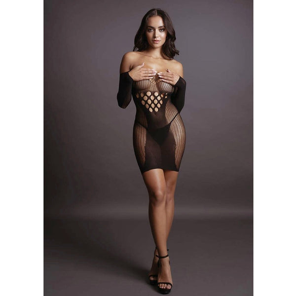 Shots America Le Desir Long Sleeve Mini Dress (O/S) -  Extreme Toyz Singapore - https://extremetoyz.com.sg - Sex Toys and Lingerie Online Store