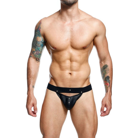 MALEBASICS DNGEON Peekaboo Jockstrap (O/S) - Extreme Toyz Singapore - https://extremetoyz.com.sg - Sex Toys and Lingerie Online Store