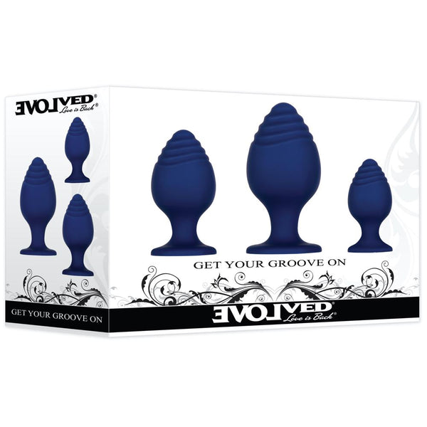 Evolved Novelties Get Your Groove On Anal Plug Set - Extreme Toyz Singapore - https://extremetoyz.com.sg - Sex Toys and Lingerie Online Store