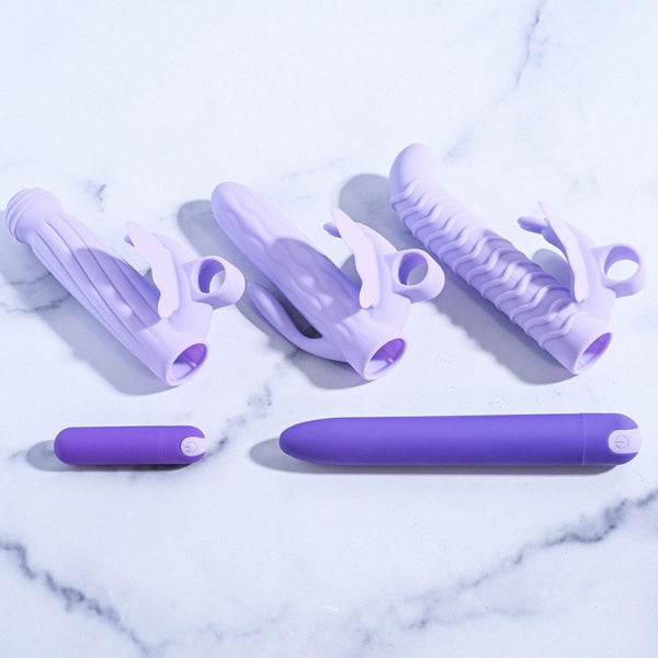 Evolved Novelties Lilac Desires 7 Piece Rechargeable Vibrator Kit - Extreme Toyz Singapore - https://extremetoyz.com.sg - Sex Toys and Lingerie Online Store