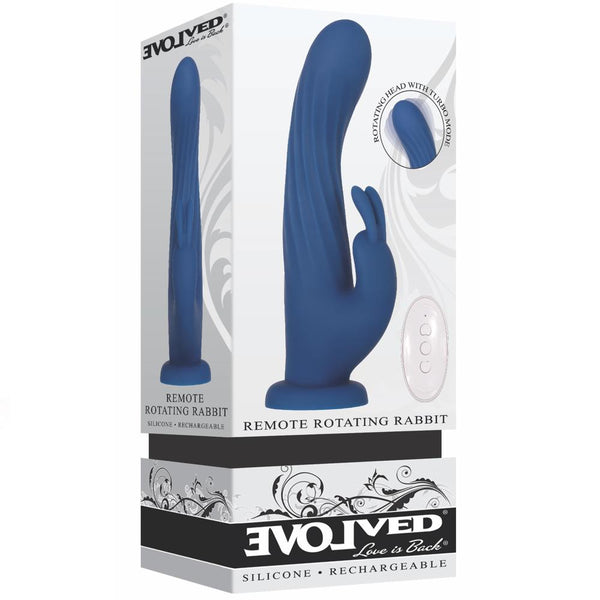 Evolved Novelties Remote Rotating Rabbit Rechargeable Vibrator - Extreme Toyz Singapore - https://extremetoyz.com.sg - Sex Toys and Lingerie Online Store