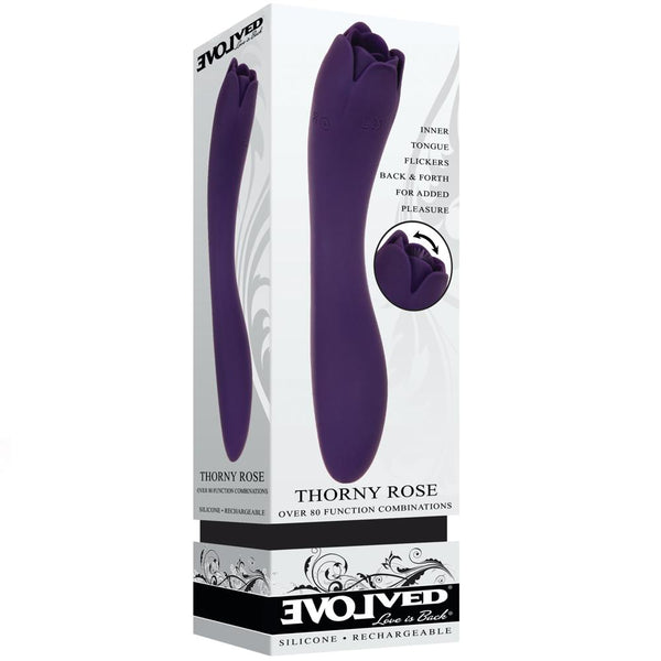 Evolved Novelties Thorny Rose Rechargeable Silicone Vibrator - Extreme Toyz Singapore - https://extremetoyz.com.sg - Sex Toys and Lingerie Online Store