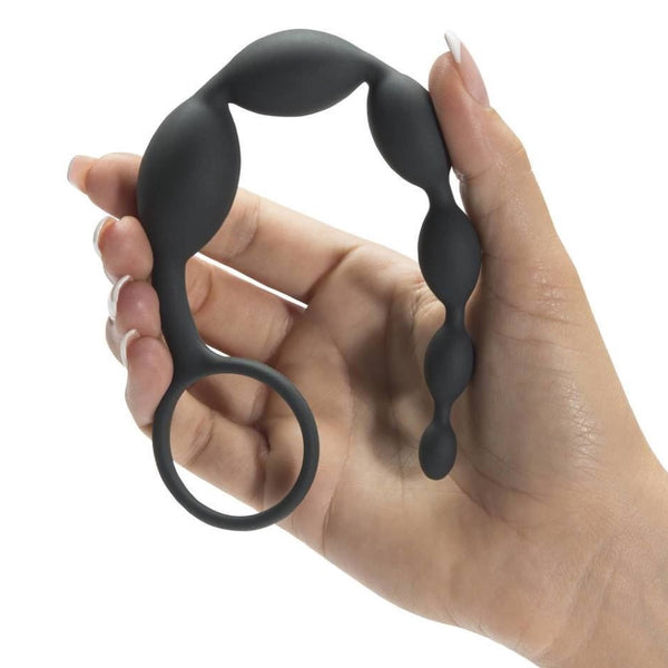Fifty Shades of Grey Collection: Pleasure Intensified Silicone Anal Beads - Extreme Toyz Singapore - https://extremetoyz.com.sg - Sex Toys and Lingerie Online Store