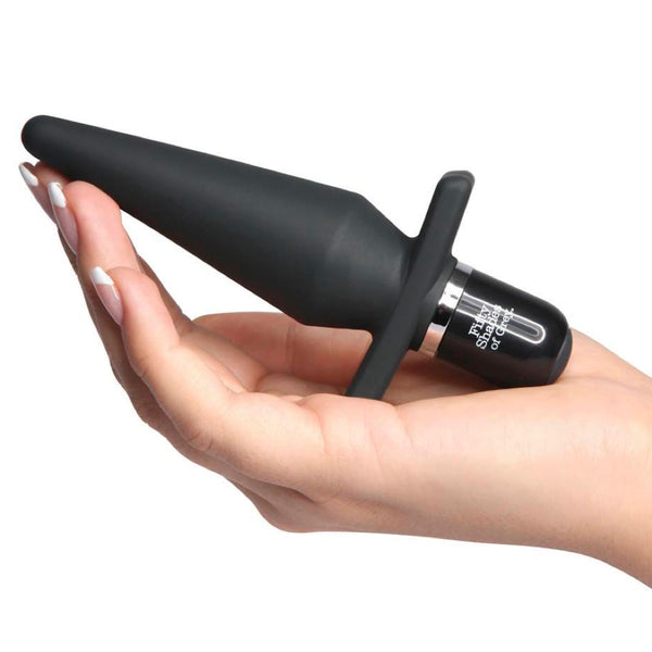 Fifty Shades of Grey Collection: Delicious Fullness Vibrating Butt Plug - Extreme Toyz Singapore - https://extremetoyz.com.sg - Sex Toys and Lingerie Online Store