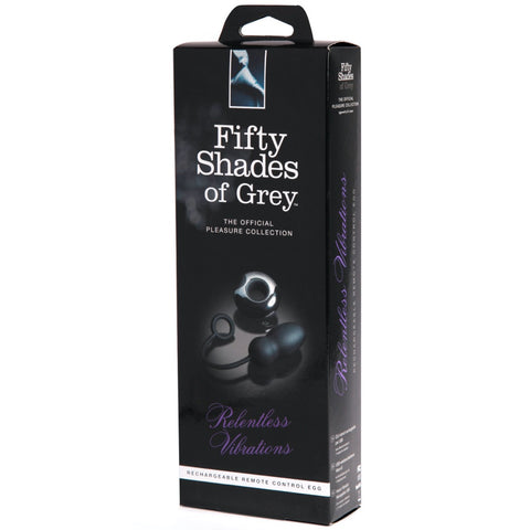 Fifty Shades of Grey Collection: Relentless Vibrations Remote Control Rechargeable Egg -  Extreme Toyz Singapore - https://extremetoyz.com.sg - Sex Toys and Lingerie Online Store