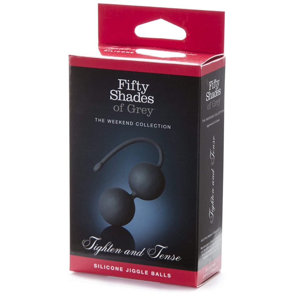 Fifty Shades of Grey The Weekend Collection: Tighten and Tense Silicone Jiggle Balls - Extreme Toyz Singapore - https://extremetoyz.com.sg - Sex Toys and Lingerie Online Store