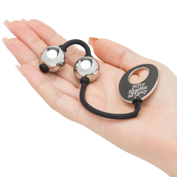 Fifty Shades of Grey Inner Goddess Collection: Mini Silver Pleasure Balls 85g - Extreme Toyz Singapore - https://extremetoyz.com.sg - Sex Toys and Lingerie Online Store
