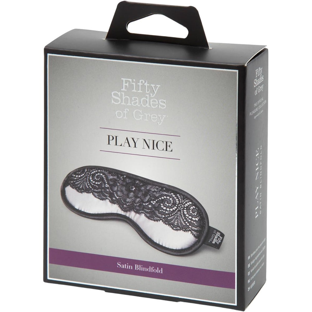 Fifty Shades of Grey Play Nice Collection: Satin and Lace Blindfold - Extreme Toyz Singapore - https://extremetoyz.com.sg - Sex Toys and Lingerie Online Store