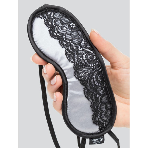 Fifty Shades of Grey Play Nice Collection: Satin and Lace Blindfold - Extreme Toyz Singapore - https://extremetoyz.com.sg - Sex Toys and Lingerie Online Store