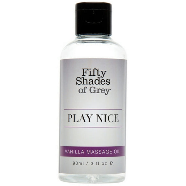 Fifty Shades of Grey Play Nice Collection: Vanilla Massage Oil 90ml - Extreme Toyz Singapore - https://extremetoyz.com.sg - Sex Toys and Lingerie Online Store