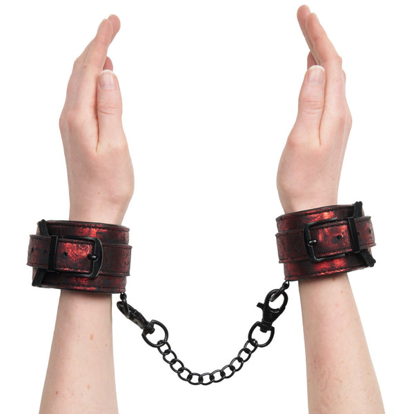 Fifty Shades of Grey Sweet Anticipation Collection: Reversible Wrist Cuffs - Extreme Toyz Singapore - https://extremetoyz.com.sg - Sex Toys and Lingerie Online Store