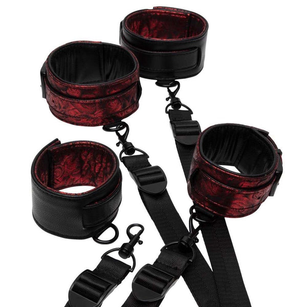 Fifty Shades of Grey Sweet Anticipation Collection: Reversible Under Mattress Restraint Set - Extreme Toyz Singapore - https://extremetoyz.com.sg - Sex Toys and Lingerie Online Store