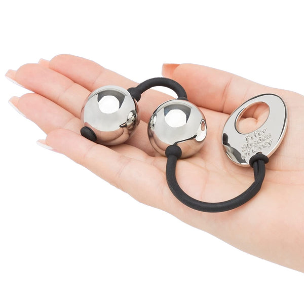 Fifty Shades of Grey Collection: Inner Goddess Silver Pleasure Balls - Extreme Toyz Singapore - https://extremetoyz.com.sg - Sex Toys and Lingerie Online Store