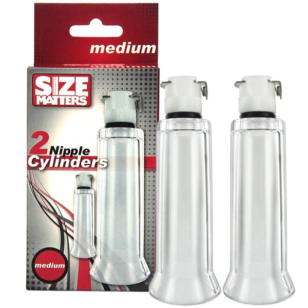Size Matters 2 Nipple Cylinders (2 Sizes Available) - Extreme Toyz Singapore - https://extremetoyz.com.sg - Sex Toys and Lingerie Online Store