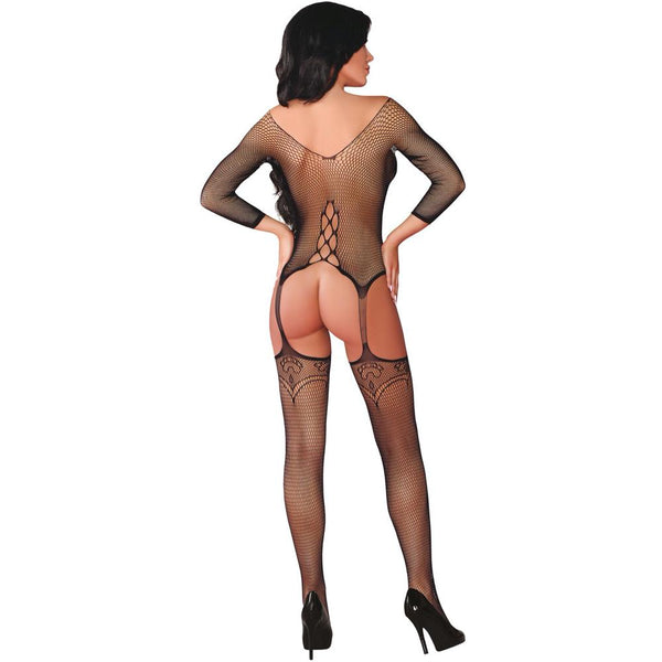 LivCo Corsetti Lingerie Dalitso Suspender Body Stocking (One Size: Fits S-L) - Extreme Toyz Singapore - https://extremetoyz.com.sg - Sex Toys and Lingerie Online Store