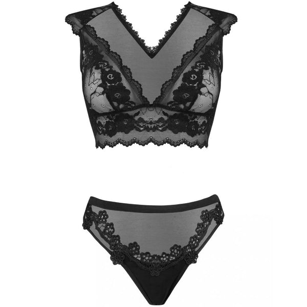 LivCo Corsetti Lingerie Timosan Bralett And Thong (2 Sizes Available) - Extreme Toyz Singapore - https://extremetoyz.com.sg - Sex Toys and Lingerie Online Store