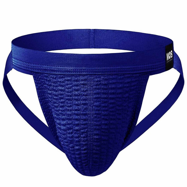 MALEBASICS Fetish Swim Jockstrap - Blue (4 Sizes Available) - Extreme Toyz Singapore - https://extremetoyz.com.sg - Sex Toys and Lingerie Online Store