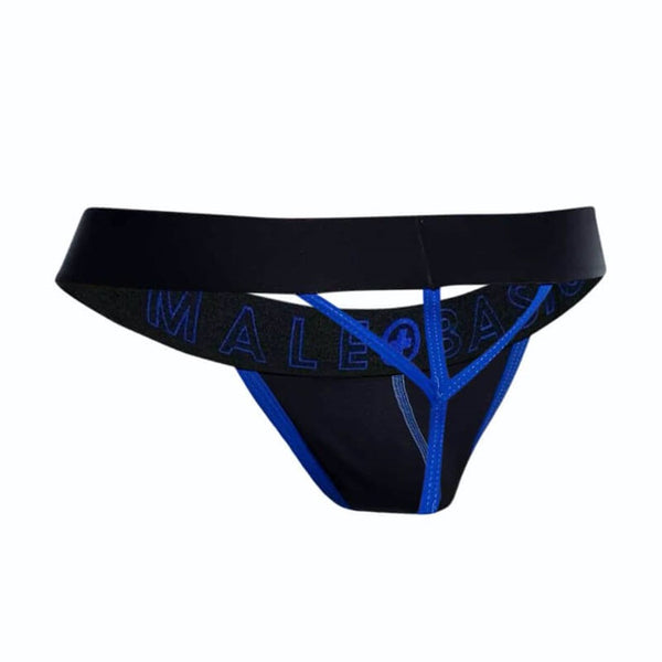 MALEBASICS Neon Thong - Blue (4 Sizes Available) - Extreme Toyz Singapore - https://extremetoyz.com.sg - Sex Toys and Lingerie Online Store