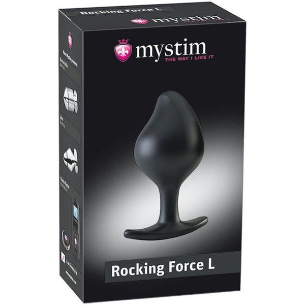 mystim Rocking Force E-Stim Butt Plug (2 Sizes Available) - Extreme Toyz Singapore - https://extremetoyz.com.sg - Sex Toys and Lingerie Online Store