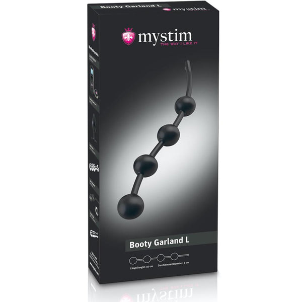 mystim Booty Garland E-Stim Anal Beads (2 Sizes Available) - Extreme Toyz Singapore - https://extremetoyz.com.sg - Sex Toys and Lingerie Online Store