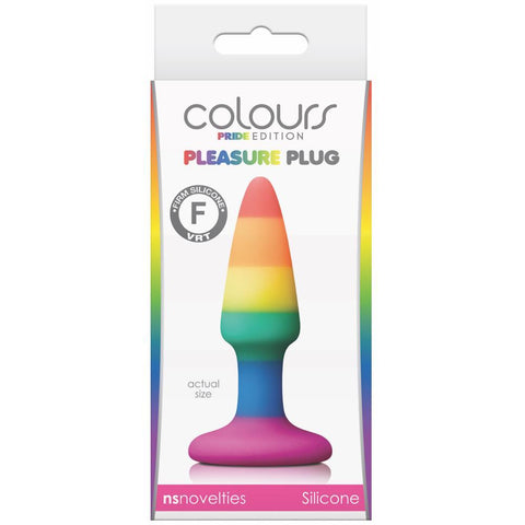 NS Novelties - Colours Pride Edition Pleasure Plug - Mini - Extreme Toyz Singapore - ExtremeToyz.com.sg - https://extremetoyz.com.sg