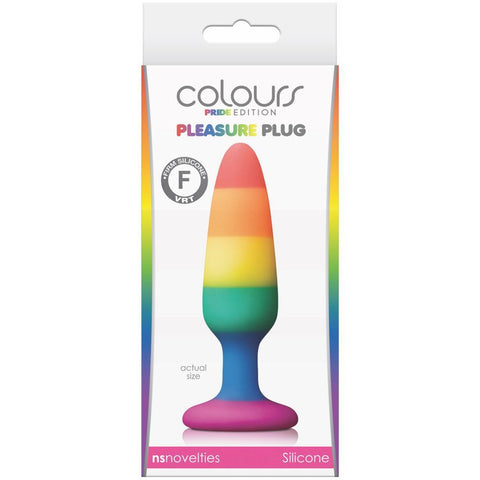 NS Novelties - Colours Pride Edition Pleasure Plug - Small - Extreme Toyz Singapore - ExtremeToyz.com.sg - https://extremetoyz.com.sg