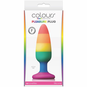 NS Novelties Colours Pride Edition Pleasure Plug - Medium - Extreme Toyz Singapore - https://extremetoyz.com.sg - Sex Toys and Lingerie Online Store