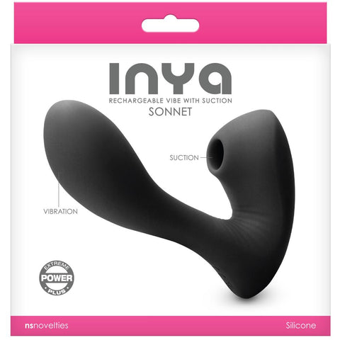 NS Novelties INYA Sonnet Rechargeable Vibrator With Clitoral Stimulation - Extreme Toyz Singapore - https://extremetoyz.com.sg - Sex Toys and Lingerie Online Store