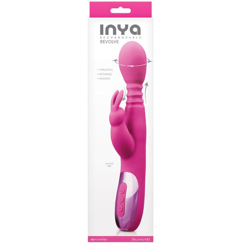 NS Novelties INYA Revolve Thrusting, Rotating & Heating Rechargeable Rabbit Vibrator (2 Colours Available) - Extreme Toyz Singapore - https://extremetoyz.com.sg - Sex Toys and Lingerie Online Store