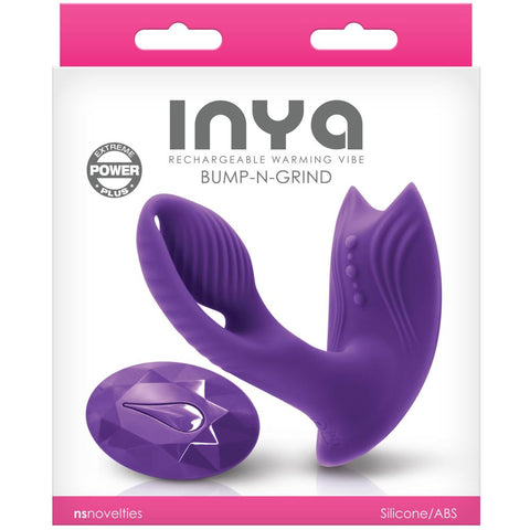 NS Novelties INYA Bump-N-Grind Remote Control Vibrating & Warming Rechargeable G-Spot and Clitoral Vibrator - Extreme Toyz Singapore - https://extremetoyz.com.sg - Sex Toys and Lingerie Online Store
